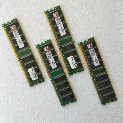 RAM 4GB 4x1GB DDR400 PC3200 CL3 200MHz KIngston KVR400X64C3A 99U5193-090.A01LF - Imagen 1 de 4