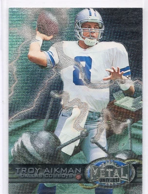1997 Skybox Metal Universe - Troy Aikman #11 - Image 1 of 2
