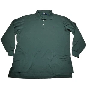 Polo Golf Ralph Lauren Polo Shirt Mens Extra Large Green Long Sleeve Pima Cotton - Picture 1 of 7