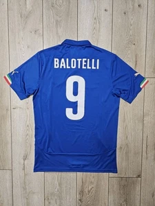 ITALY 2014 2015 BALOTELLI HOME FOOTBALL SHIRT ITALIA SOCCER JERSEY L PUMA - Picture 1 of 10