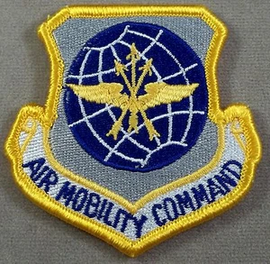 US Air Force Air Mobility Command Patch Full Color Merrowed Edge Hook & Loop - Picture 1 of 2