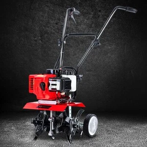 88CC Petrol Garden Cultivator 4 Blades Tiller Rotary Hoe 2-Stroke Rototiller - Picture 1 of 7