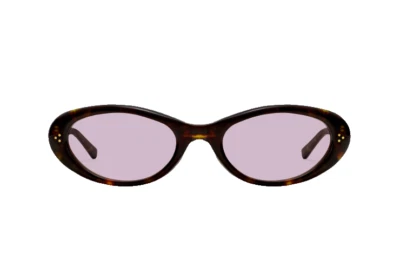 Óculos de sol oval Gentle Monster Lolang T1 armação de tartaruga lente rosa |  - Imagem 1 de 4