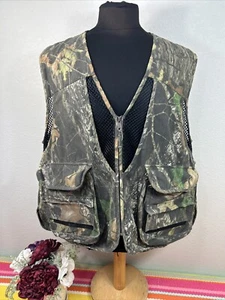 Cabela’s Outdoor Gear Camo Hunting Multi Cargo Pockets Cotton Vest Men’s Size XL - Picture 1 of 12