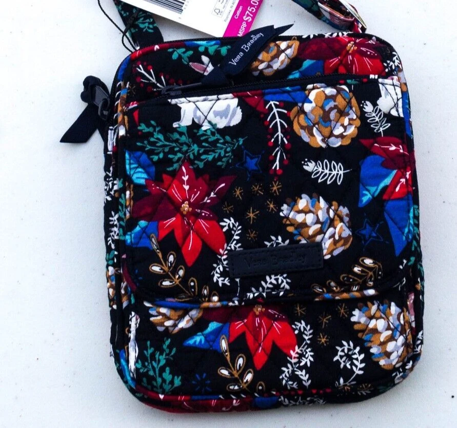 Bandolera Vera Bradley RFID Mini Hipster en Invierno Bosque Navidad Vacaciones Nueva con Etiquetas Foto 1 de 4