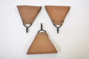 3x Triángulo Original Ejército Francés Correa de Cuero - Imagen 1 de 1