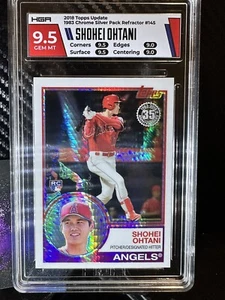 2018 topps update Shohei Ohtani 1983 Silver Pack Refractor #145 RC HGA 9.5🔥⚡️ - Picture 1 of 7
