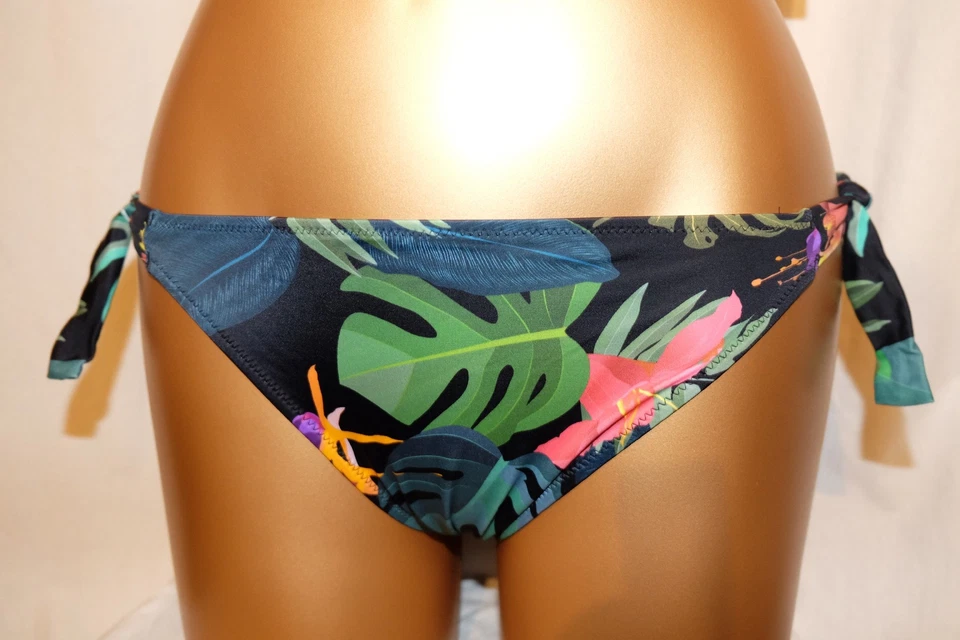 FANTASIE niedriger Bikini-Slip MONTEVERDE 500775 Urwaldprint schwarz NEU - Bild 1 von 2