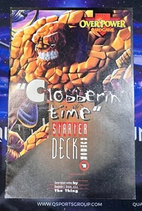 MARVEL OVERPOWER GUIDE CLOBBERIN TIME STARTER DECK 1 (1995, MARVEL) (W215) - Imagen 1 de 3