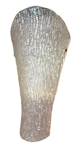 GROSSA APPLIQUE SINGOLA VETRO MURANO PULEGOSO H.45 SINGLE WALL LAMP SCONCE - Foto 1 di 8