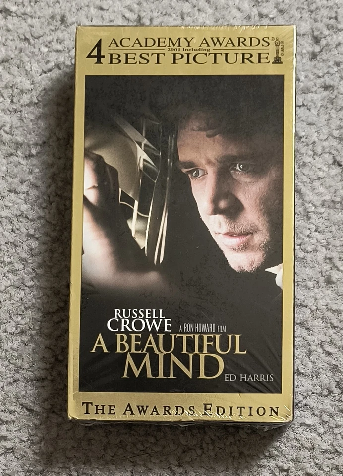 A Beautiful Mind VHS Movie Brand New Factory Sealed Nice Rare Find 🎬🎟️🍿🎬🍿 - Image 1 of 2