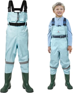 Kids Chest Waders Youth Fishing Waders for Toddler Children Waterproof Hunting W - Picture 1 of 7