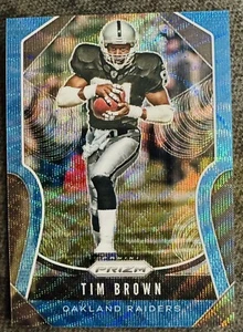 Tim Brown 2019 Panini Prizm #280 Blue Wave Prizm/199 Raiders - Imagen 1 de 2