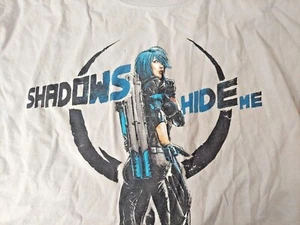 Quake Champions Nyx 3XL Women's White T-Shirt Shadows Hide Me - Picture 1 of 3