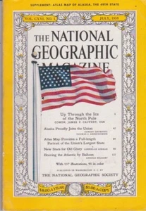 national geographic-JULY 1959-ALASKA PROUDLY JOINS THE UNION. - Bild 1 von 2