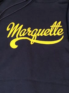 Marquette University Hooded Sweatshirt “Champion” Brand Embroidered 2XL - Picture 1 of 15