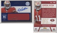 2013 Panini Totally Certified Blue Signatures /99 Quinton Patton Rookie Auto RC