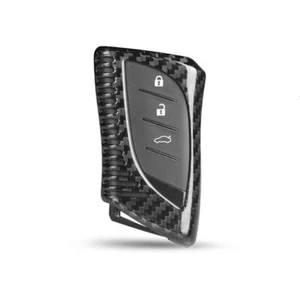 1x Key Fob Case Shell For Lexus ES 200 250 300h 350 F Sport Black Carbon Fiber - Picture 1 of 6