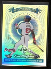 1997 Donruss Leaf Limited Fred McGriff  LIMITED EXPOSURE STAR FACTOR #199 RARE!