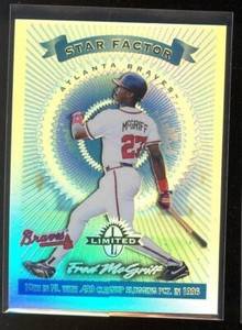 1997 Donruss Leaf Limited Fred McGriff  LIMITED EXPOSURE STAR FACTOR #199 RARE!