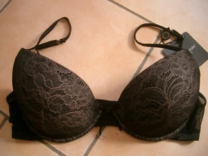 Pleasure State Dessous wattierter BH "Sensual" sexy Contour Bra + Strass gr.80 D - Picture 1 of 2