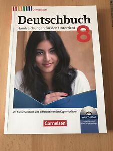 Deutschbuch 8 Handreichungen Klassenarbeiten Klausuren Lösungen + CD ROM