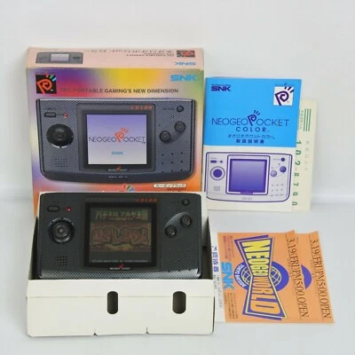 NEO GEO POCKET COLOR Console Carbon Black Boxed SNK 18097 np - Image 1 of 4