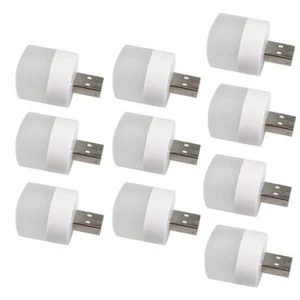 10Pcs Plug & Play Mini USB Lamp Atmosphere LED Light for Car Home Office - Picture 1 of 13