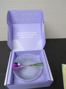 Open Sesame Magic Spoon Silicone Cereal Bowl And Spoon-open box/never used - Picture 1 of 6