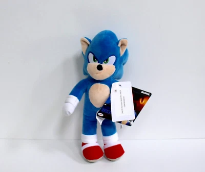 Sonic The Hedgehog Sonic 3 Filme Sonic 9" Pelúcia Novo com etiquetas - Imagem 1 de 4