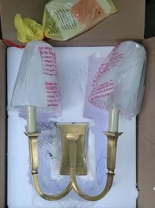 VISUAL COMFORT TOB 2273HAB-L Thomas O'Brien Delphia Double Arm Sconce MSRP $749 - Picture 1 of 18