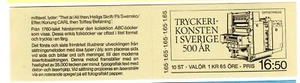 SWEDEN/1983/MNH/SC#1452a/ 500TH. ANNIV. OF PRINTING IN SWEDEN / BOOKLET - Picture 1 of 2