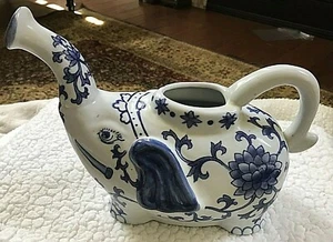 La Dolce Vita Sprinkling Can - Ceramic/Pottery Blue Scroll Collection VTG - Picture 1 of 8