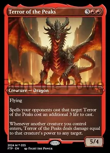 Terror Of The Peaks Dragon Style Card For EDH and Playtest - Picture 1 of 3