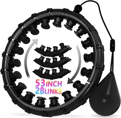 Aro de fitness Hula Infinity con peso - pérdida de peso para adultos, entrenamiento de fitness inteligente 2n1 Foto 1 de 4