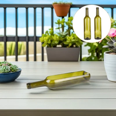 2 Pcs Deko Flaschen Glas Dekoflaschen Blumenflasche Bauernhaus- - Bild 1 von 4