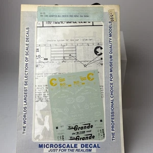 Microscale Decal Spur N 60-55 Box Cars B&O Chessie SP&S Mopac S&A D&RGW MIP - Bild 1 von 2