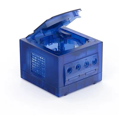 Bitfunx - Nintendo Gamecube GCN Replacement Console shell Transparent Dark Blue - Image 1 of 4
