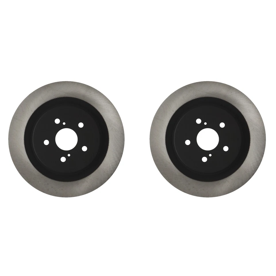 Advics Pair Set of Rear Disc Brake Rotors for Toyota Highlander L4 V6 2020-2023 - Image 1 of 1