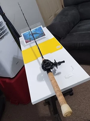 Baicasting Fishing Rod Abu García Gold Max 6'6" MH 12-25lb And Reel Vengeance - Image 1 of 4