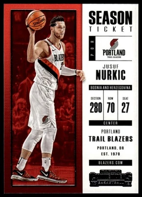 2017-18 Panini Contenders Jusuf Nurkic #61 - Image 1 of 2