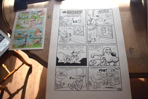 Sad SackMuttsy-OriginalComicArt W/Color Guide-Feb SS. ALP#113 Page 8-PawService - Picture 1 of 8