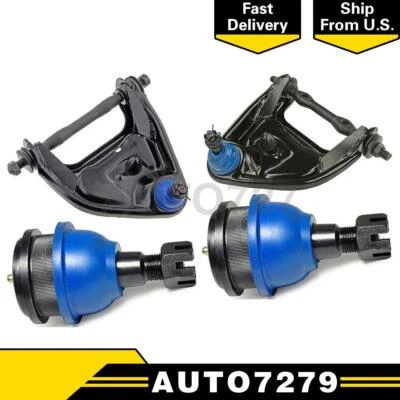 Braço de controle de suspensão dianteiro inferior superior 4 peças junta esférica para Dodge Ram 1500 Van - Imagem 1 de 4