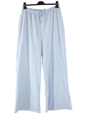 Boohoo Joggers Recortados Azul Claro Tiro Alto Calce Relajado Piernas Anchas Informales Talla L Foto 1 de 4