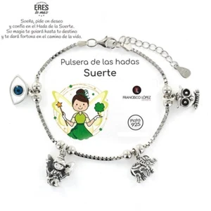 Pulsera de las Hadas "Suerte" Mujer Plata de Ley Eres lo Más - Imagen 1 de 1