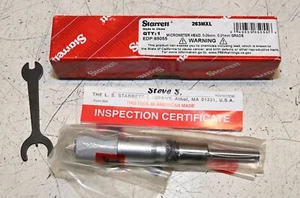 Starrett 263MXL Micrometer Head 0-25mm Plain Thimble .01mm Carbide Face 65055 - Picture 1 of 1