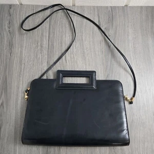 VTG Zenith Crossbody Purse Navy Blue Made In Canada - Picture 1 of 9