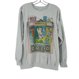 Vintage Nashville Sweatshirt Tee Jays Gr. XL Art WDCN Double Sided Artsy Funky - Bild 1 von 12