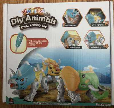 DIY Robot Dinosaur Electronic Building Toys for Age 3 + - Image 1 of 2