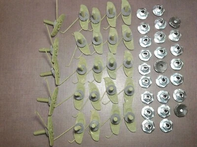 25 NOS fender quarter door moulding clips sealer nuts 7/8" to 1-1/8" Pontiac GM - Image 1 of 4